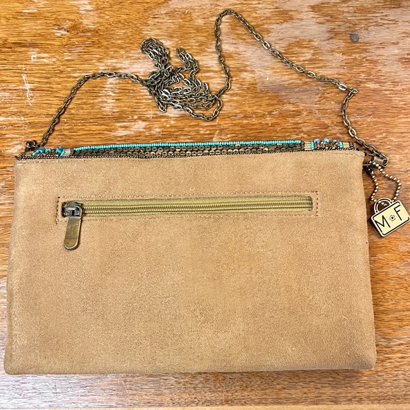 Mary Frances Turquoise Power Beaded Clutch Bag - Picture 6 of 7